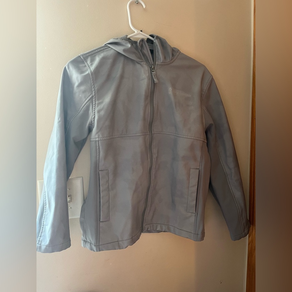Free Country Light Gray Zip-Up Jacket